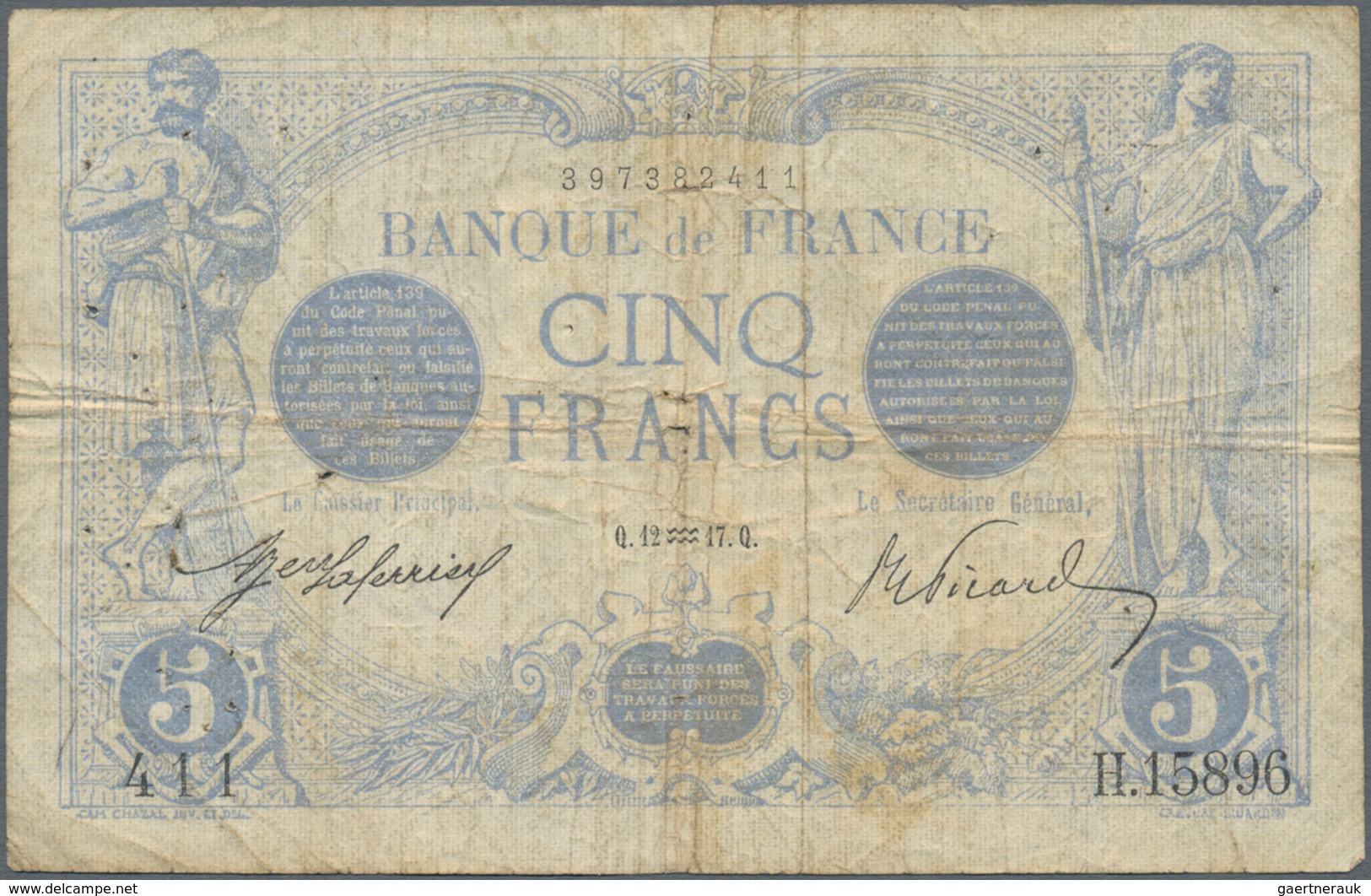 France / Frankreich: Interesting Lot With 29 Banknotes From 1912 To The 1950's Comprising For Exampl - Sonstige & Ohne Zuordnung