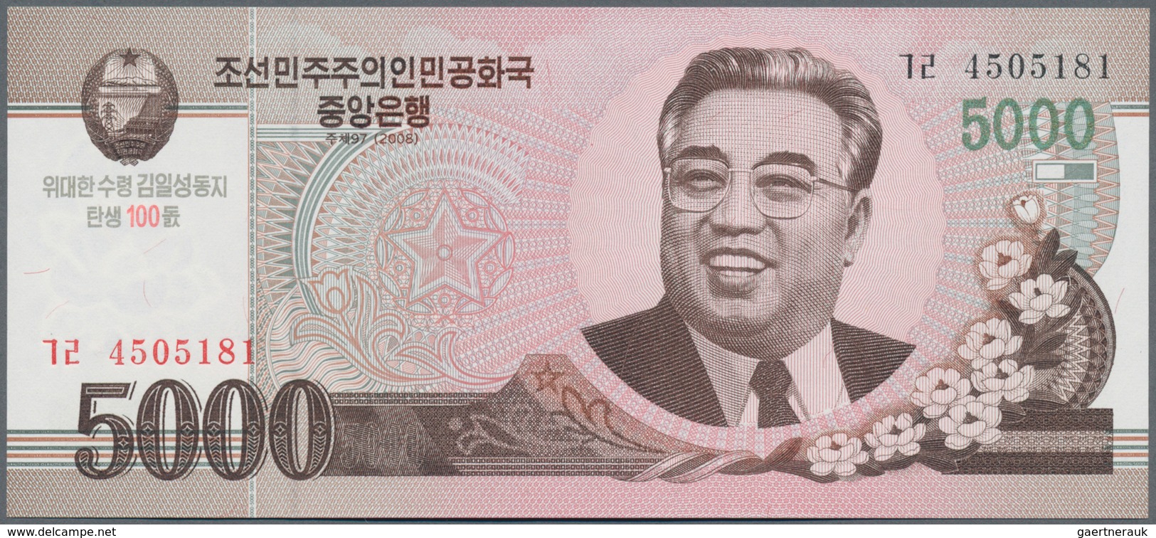 North Korea / Banknoten: Huge Set With 67 Banknotes With Different Series From 1947 - 2012 Comprisin - Sonstige & Ohne Zuordnung