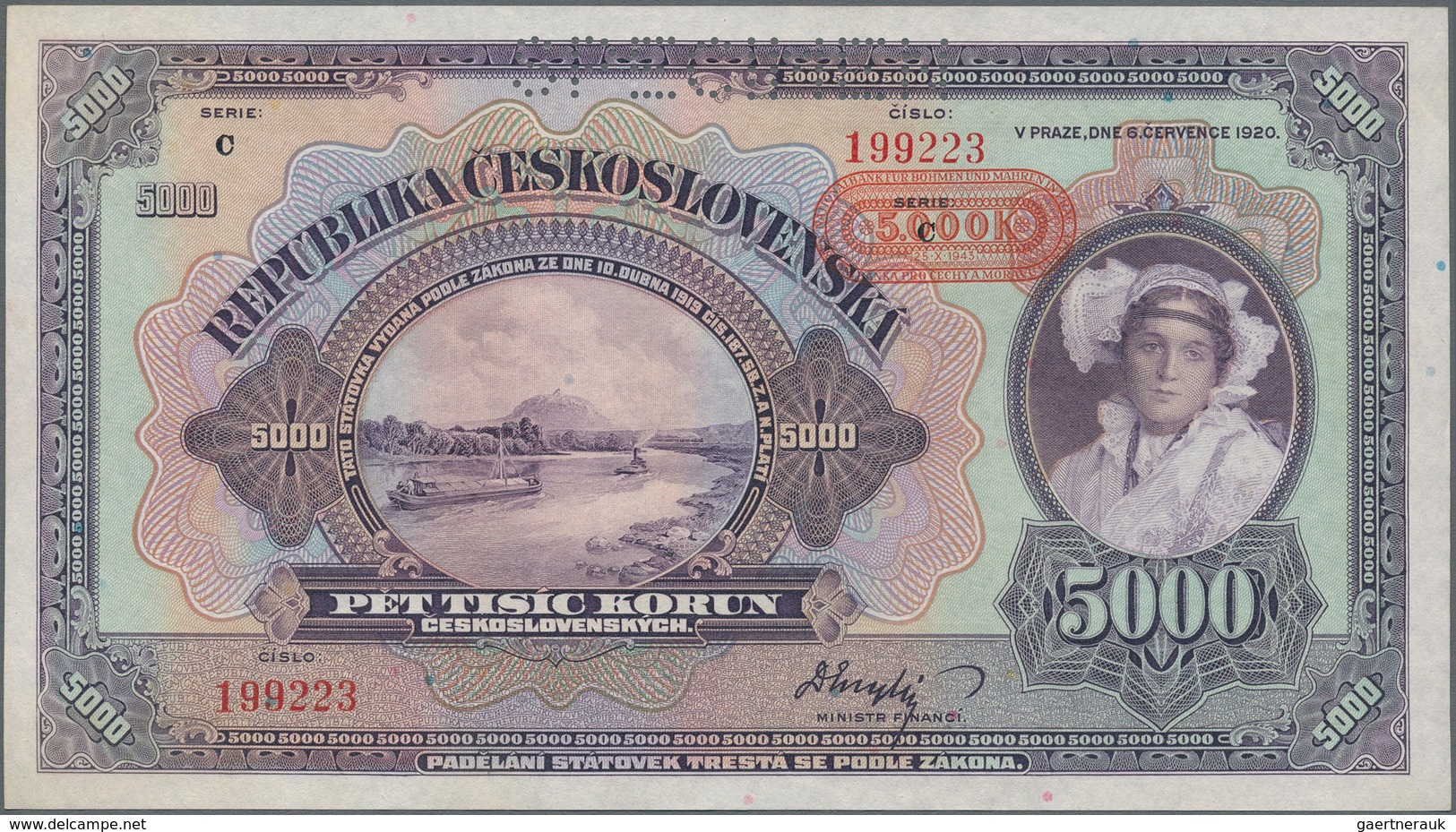 Alle Welt: Collectors book with 134 banknotes from all over the world comprising for example Lithuan