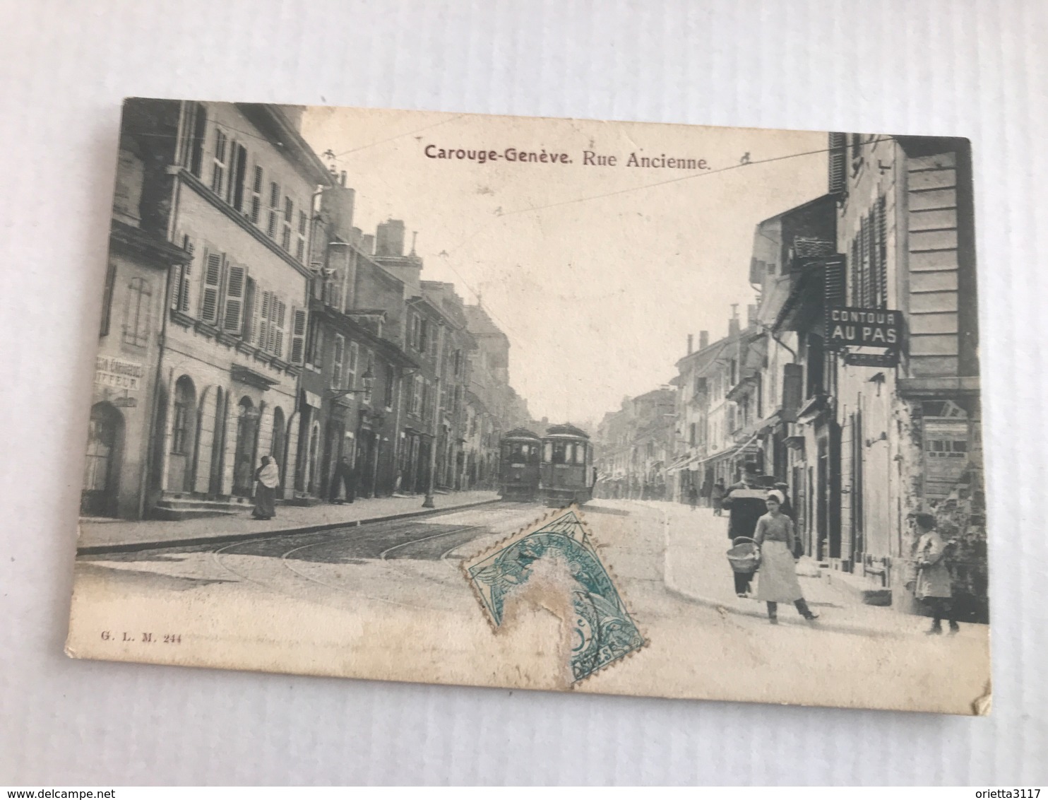 CAROUGE - GENÈVE Rue Ancienne Animée Et Tramway - Genève