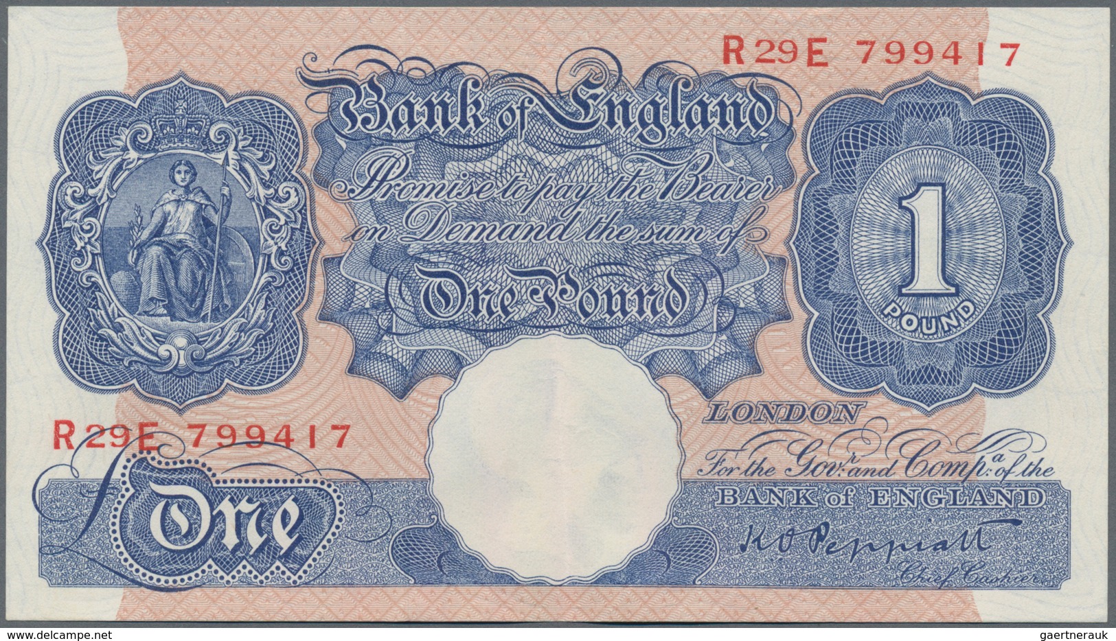 Alle Welt: Very nice lot with 24 banknotes containing Great Britain 2 x 1 Pound ND(1940-48) in VF, F