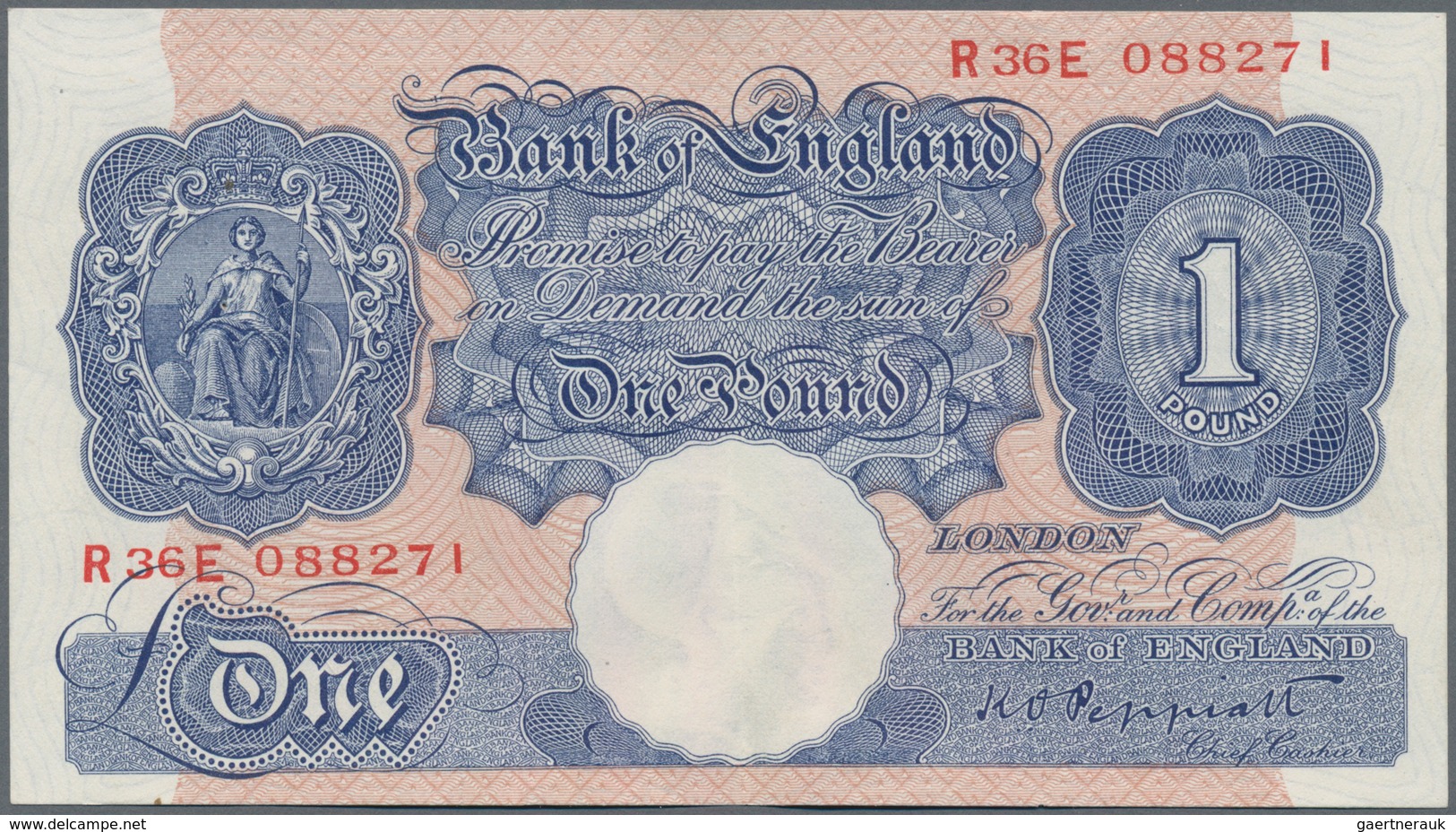 Alle Welt: Very nice lot with 24 banknotes containing Great Britain 2 x 1 Pound ND(1940-48) in VF, F