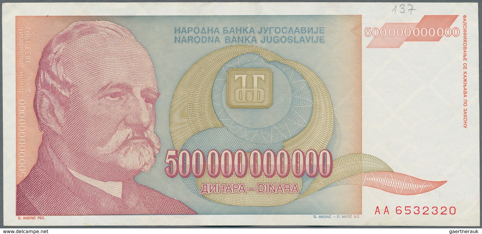 Alle Welt: Collectors Album With About 120 Banknotes, Most Of Them From The Former Yugoslavian Count - Other & Unclassified