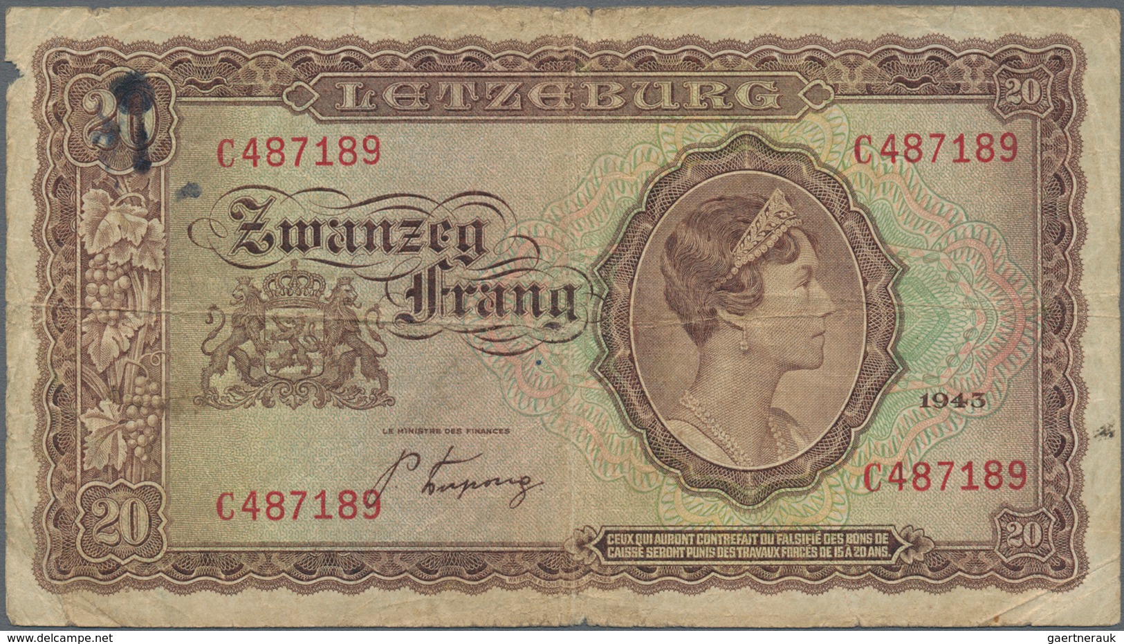 Europa: Very Interesting Lot With 39 Banknotes Europe, Comprising For Example Monaco 1 Franc 1922 (F - Sonstige – Europa