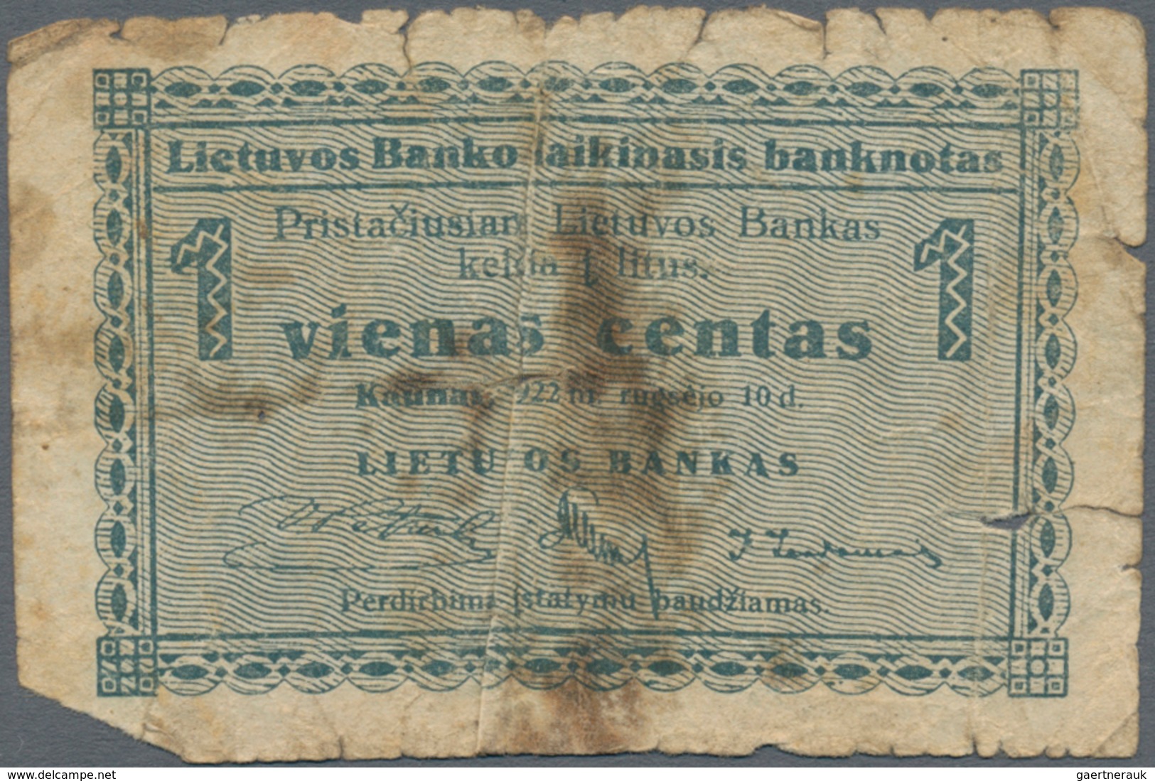 Europa: Very interesting lot with 39 banknotes Europe, comprising for example Monaco 1 Franc 1922 (F