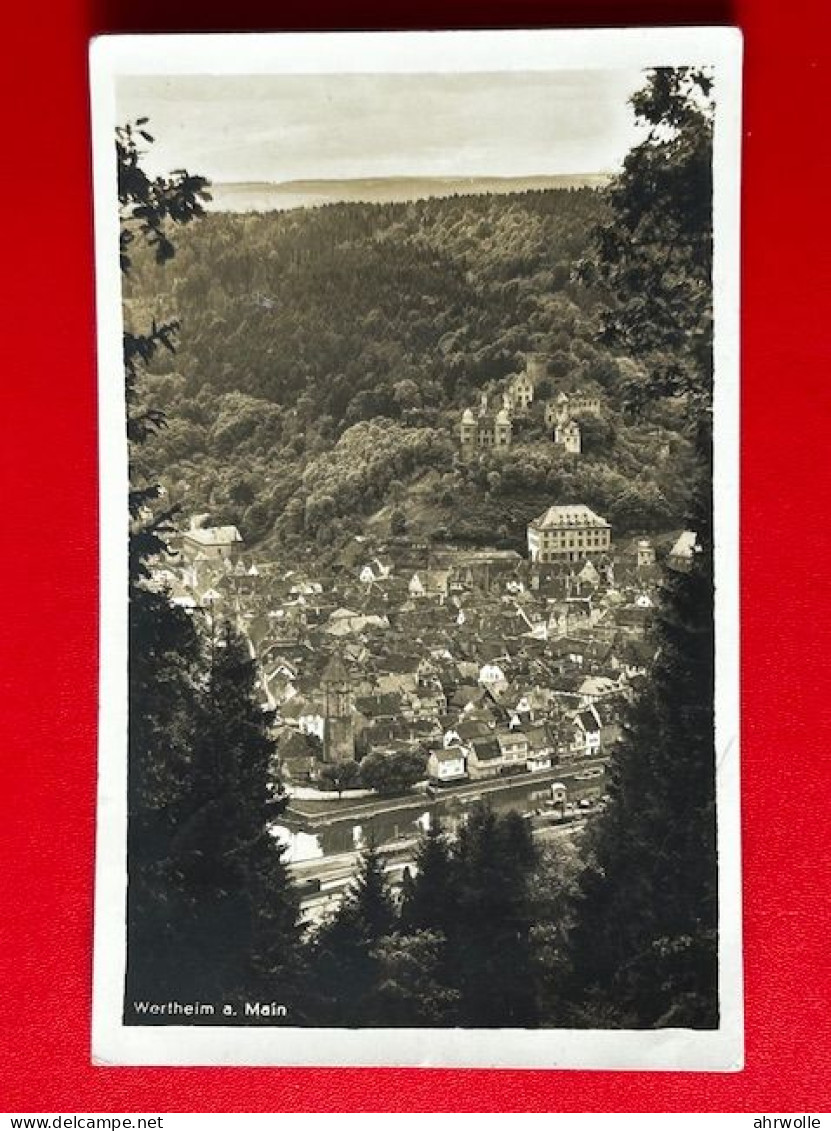 AK Wertheim Blick Von Oben Hochkant 1933 Photo AK - Wertheim