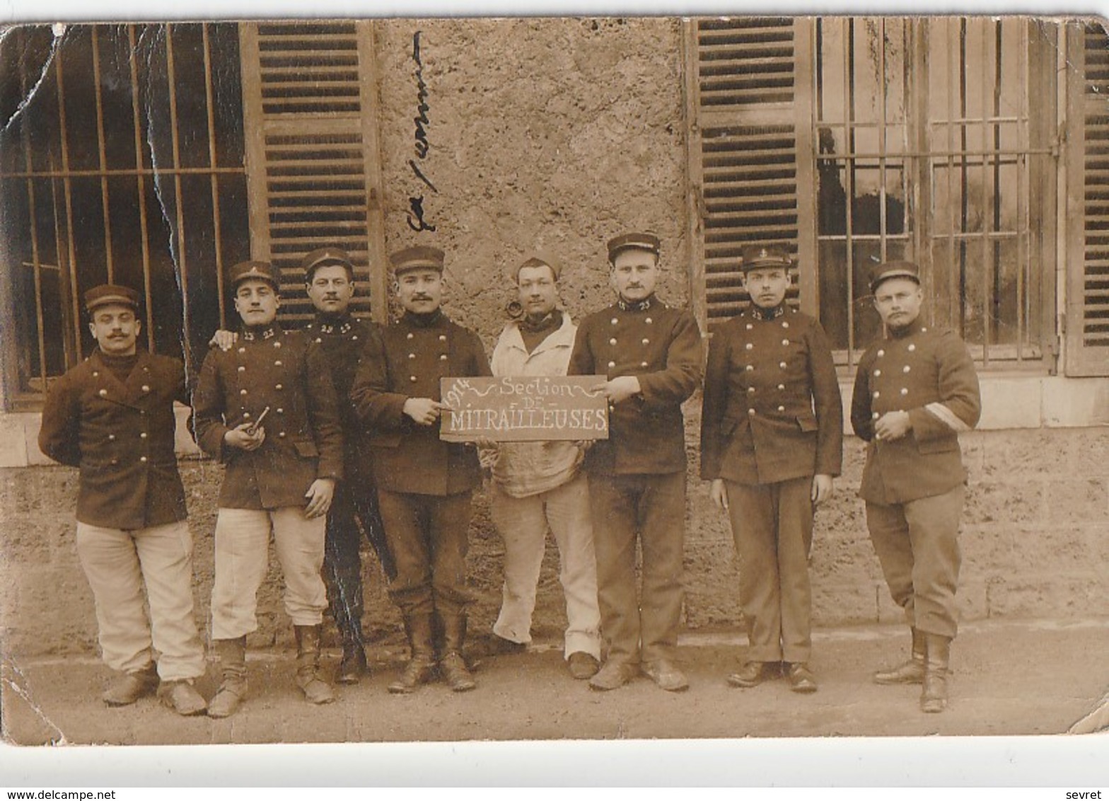 BOURG-en-BRESSE. - Carte-photo. Section De MITRAILLEUSES - Autres & Non Classés