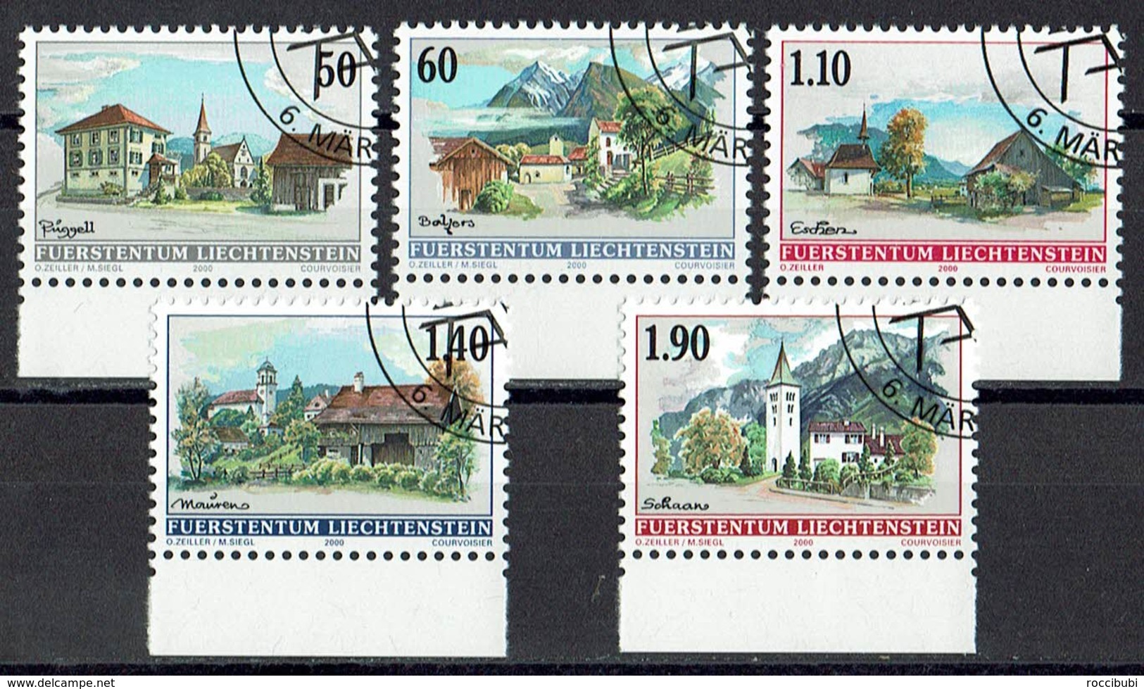 Liechtenstein 2000 // Mi. 1229/1233 O - Oblitérés