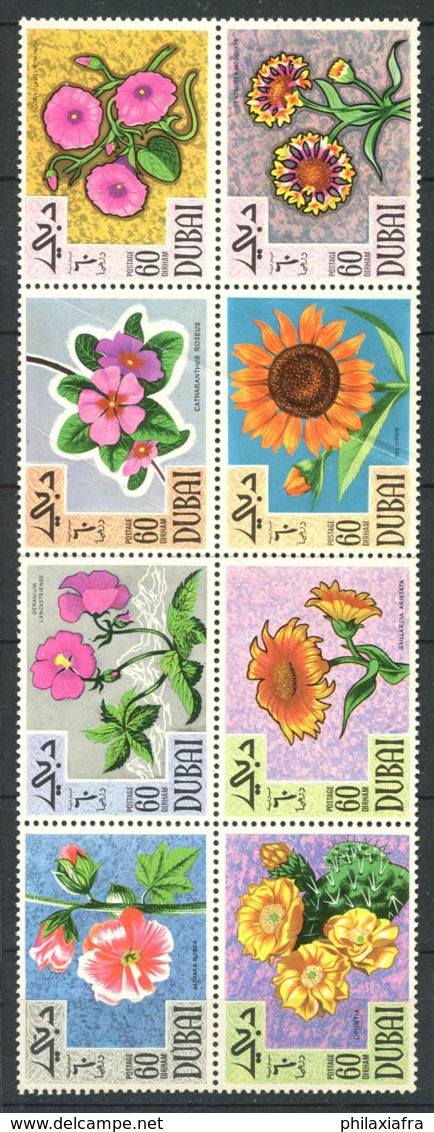 Dubai 1968 Mi. 307-314 Neuf ** 60% Fleurs - Autres & Non Classés