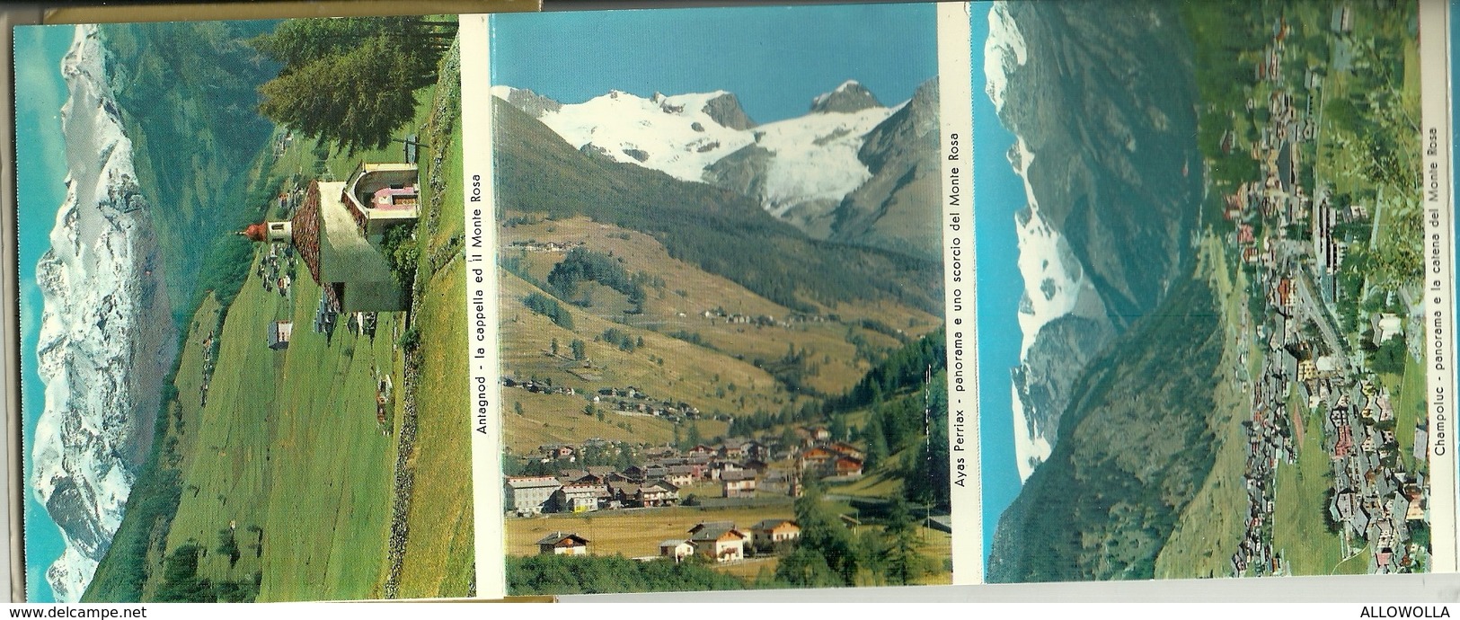 3573 " SOUVENIR VAL D'AYAS-12 VEDUTE A COLORI " ORIGINALE - Dépliants Turistici