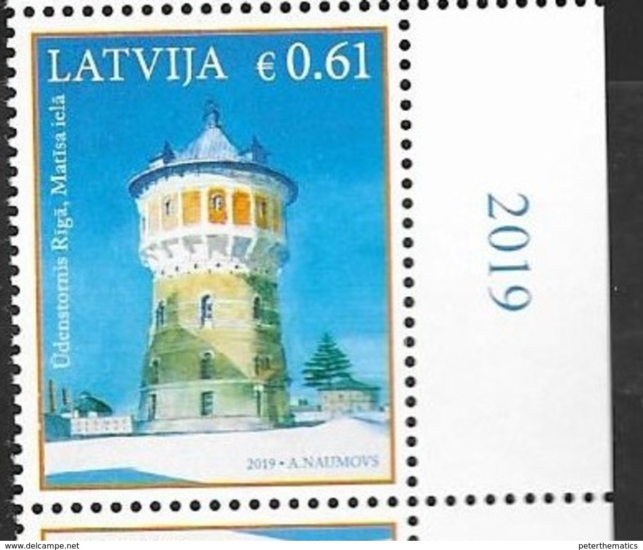 LATVIA, 2019, MNH, ARCHITECTURE, WATER TOWERS, 1v - Other & Unclassified