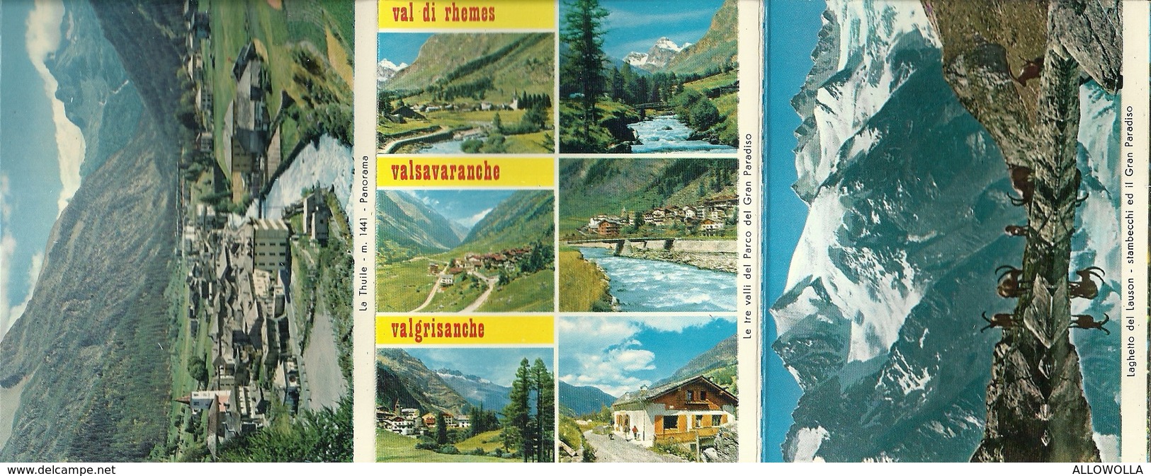 3576 " SOUVENIR DE LA VALLEE D'AOSTE-18 VEDUTE A COLORI " ORIGINALE - Dépliants Turistici