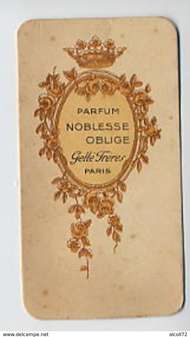 Xarte Parfumée: PARFUM NOBLESSE OBLIGE Gellé Frères Paris - Autres & Non Classés