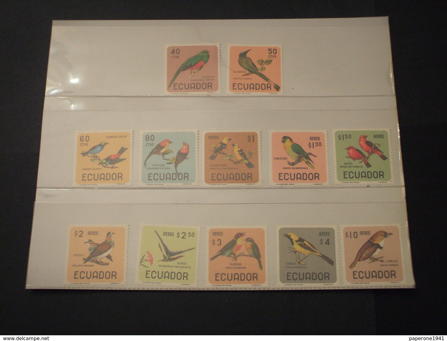 ECUADOR - 1966 UCCELLI 4+8 VALORI - NUOVI (++) - Ecuador