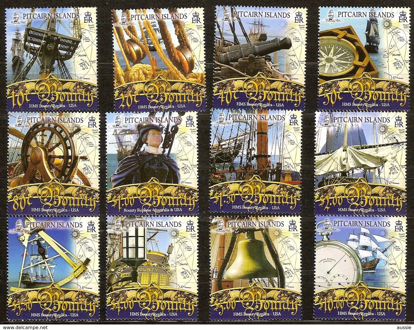 Pitcairn Islands 2007 Yvertn° 673-684  *** MNH Cote 60 Euro Bateaux Boten Ships - Pitcairn