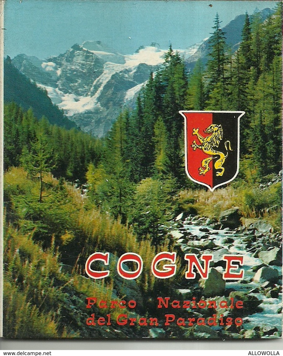 3583 "COGNE-PARCO NAZIONALE DEL GRAN PARADISO-10 VEDUTE A COLORI (8+2)" ORIGINALE - Dépliants Turistici
