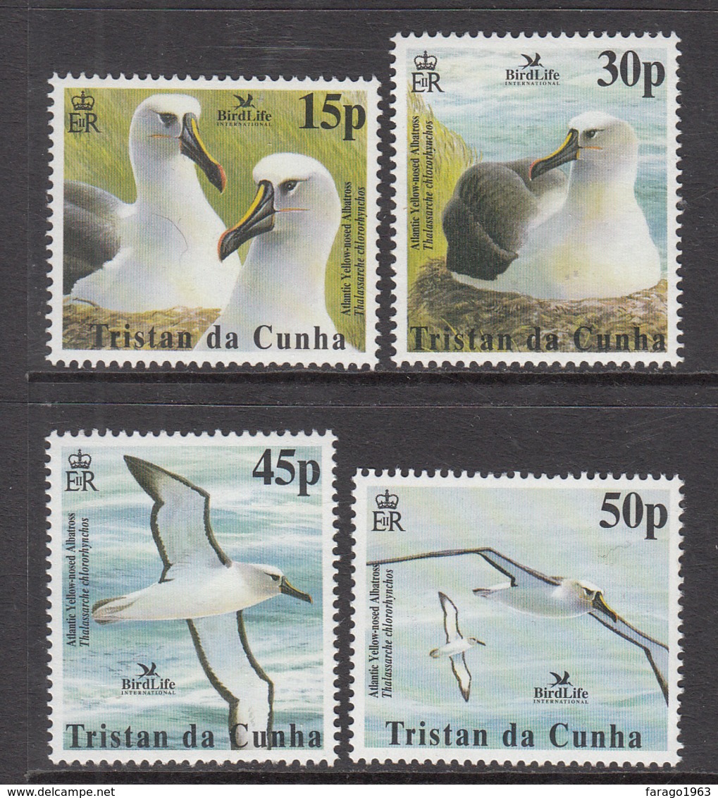 2003 Tristan Da Cunha Birdlife International Birds Oiseaux Albatross Complete Set Of 4 MNH - Tristan Da Cunha