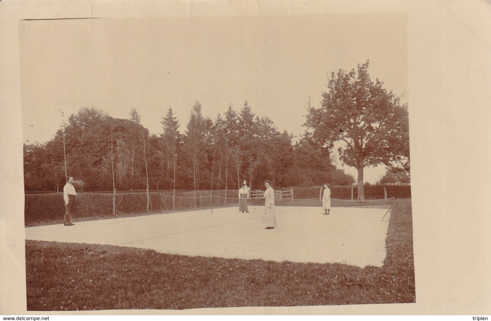 Chaulgnes (Charly) - Cours De Tennis - Carte Photo - Autres & Non Classés