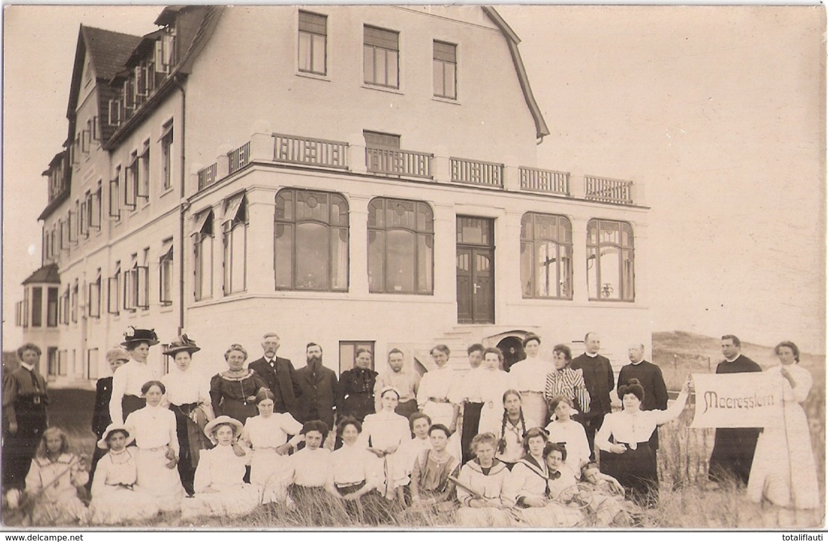 Insel WANGEROOGE Original Private Fotokarte Der Zeit Haus MEERESSTERN 26.5.1910 Datiert - Wangerooge