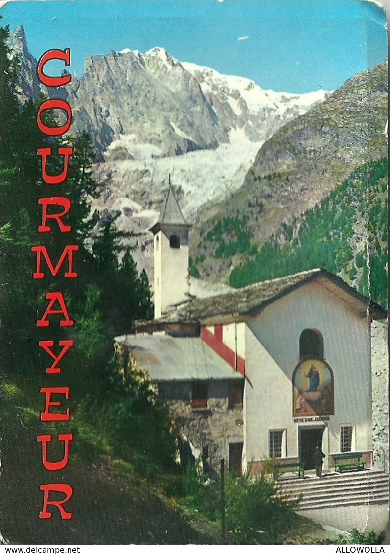 3585 "COURMAYEUR-12 VEDUTE A COLORI(10+2)" ORIGINALE - Dépliants Turistici