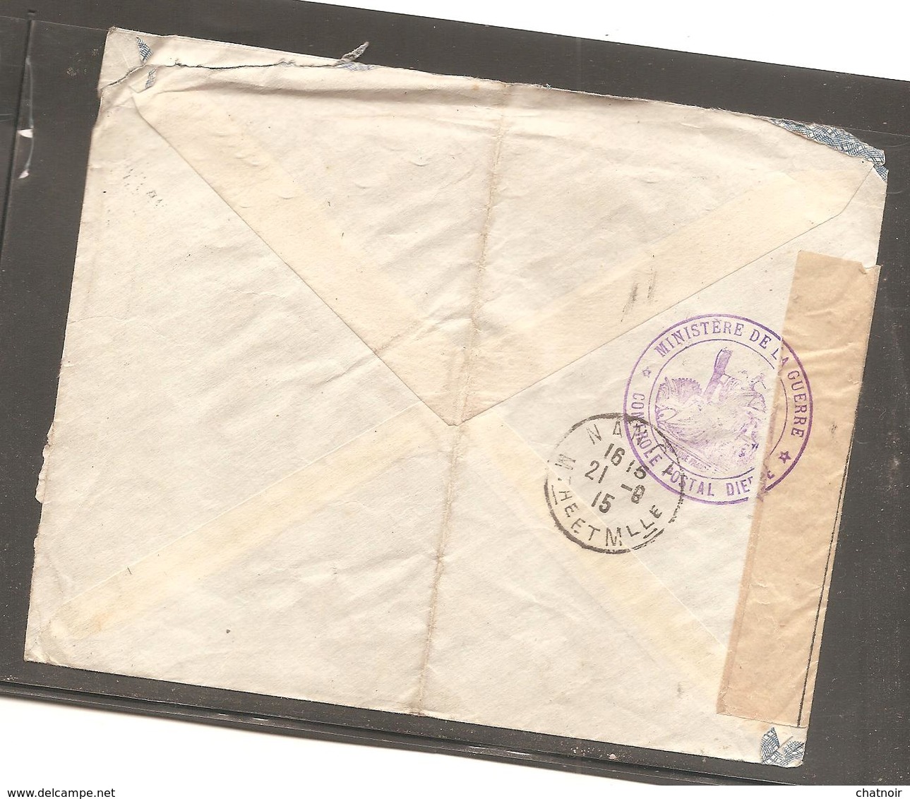 Envelopppe  Des PAYS BAS  POUR NANCY  1915  / Ouvert Par L Autorite Militaire /controle Postale - Briefe U. Dokumente