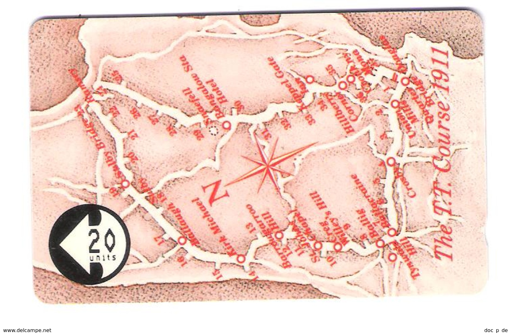 Isle Of Man - The T.T. Course 1911 - Map 20 Units - 9IOMF - Isola Di Man