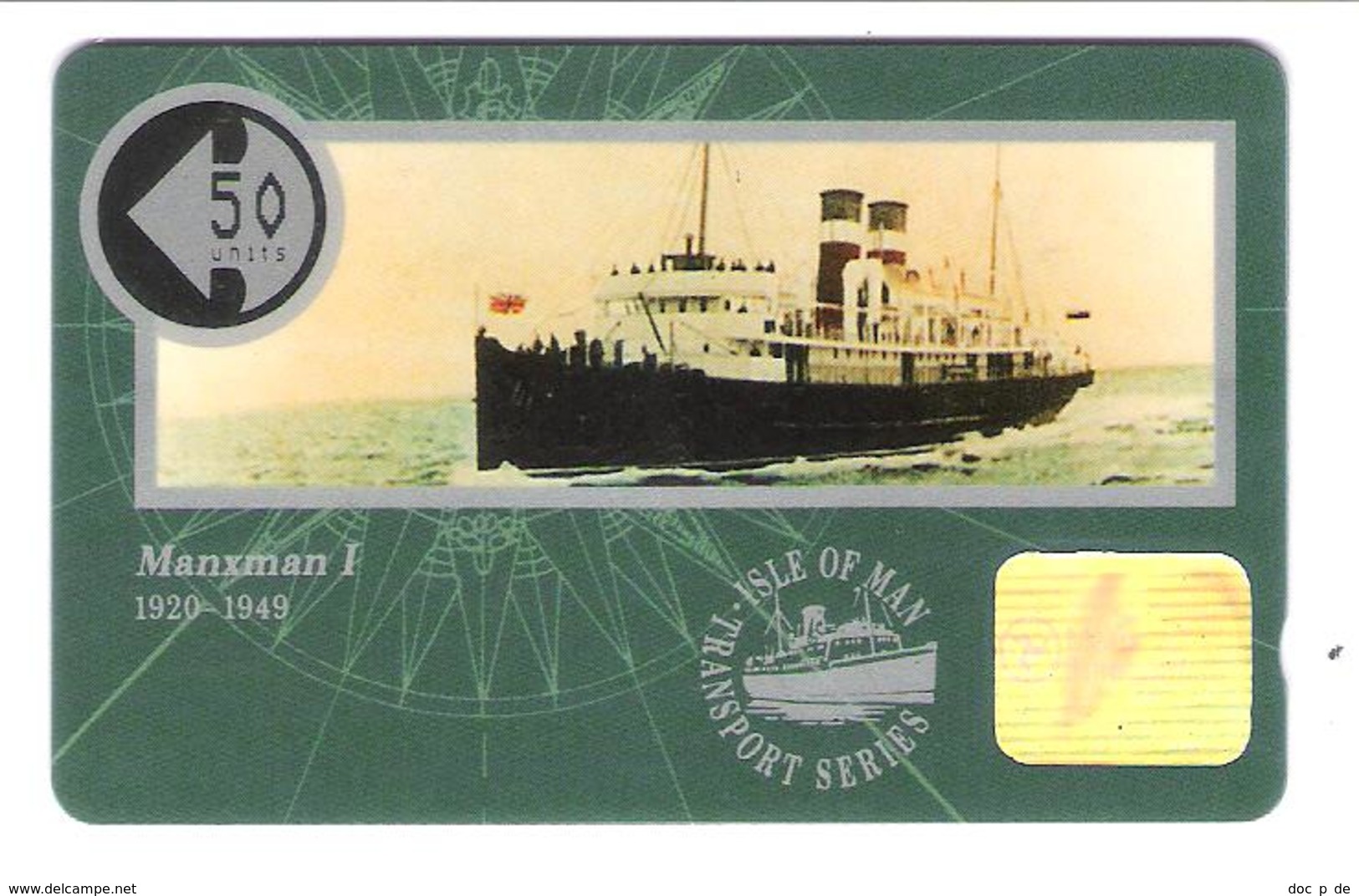 Isle Of Man - Manxman I 1920 - 1949 - Ship - Schiff - Dampfer - 50 Units - 10IOMD - Isle Of Man