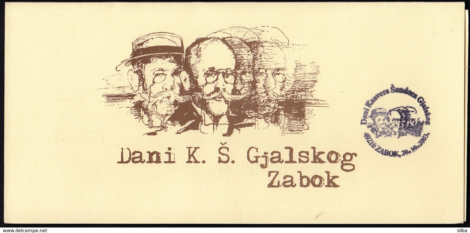 Croatia Zabok 2003 / Dani Ksavera Sandora Gjalskog / Cultural Event Invitation Card - Croatie