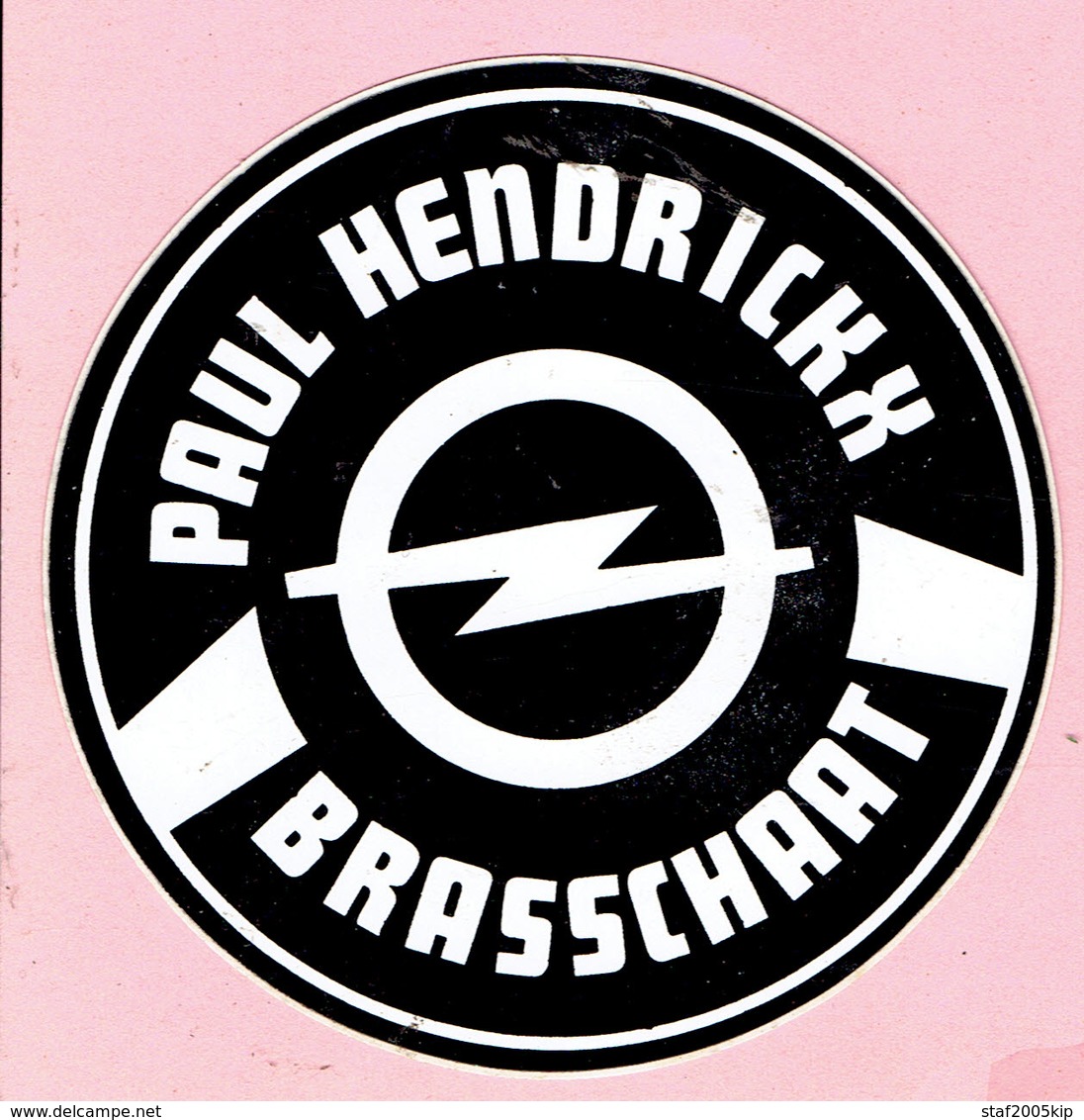 Sticker - OPEL - Paul Hendrickx Brasschaat - Autocollants