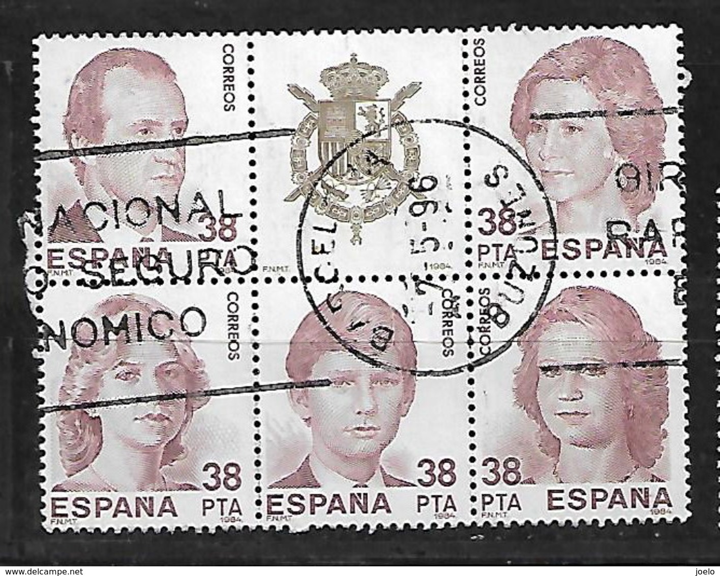 SPAIN 1984 ROYAL FAMILY BLOCK OFF MS - Used Stamps