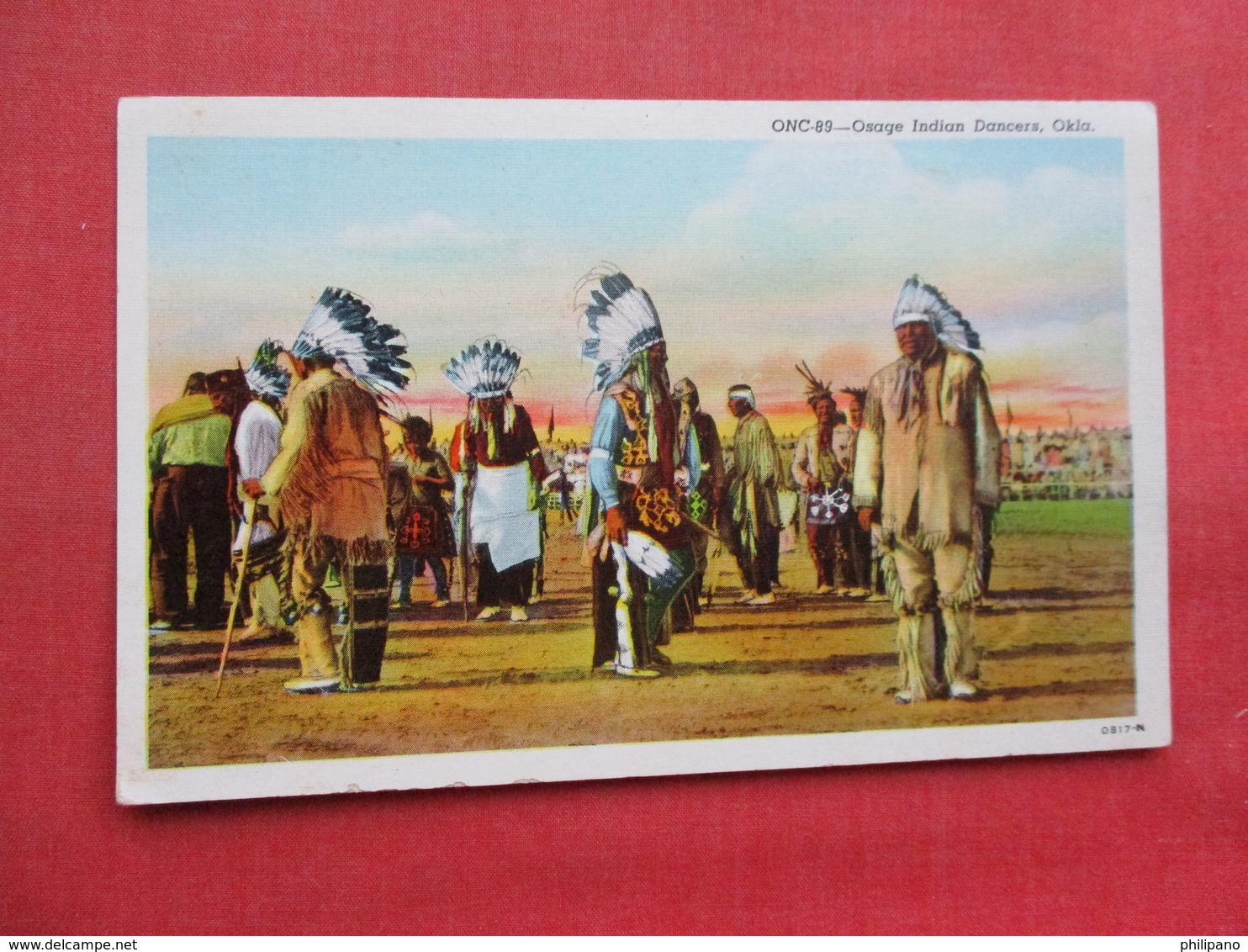 Osage Indian   Dancers  Oklahoma          Ref 3357 - Native Americans