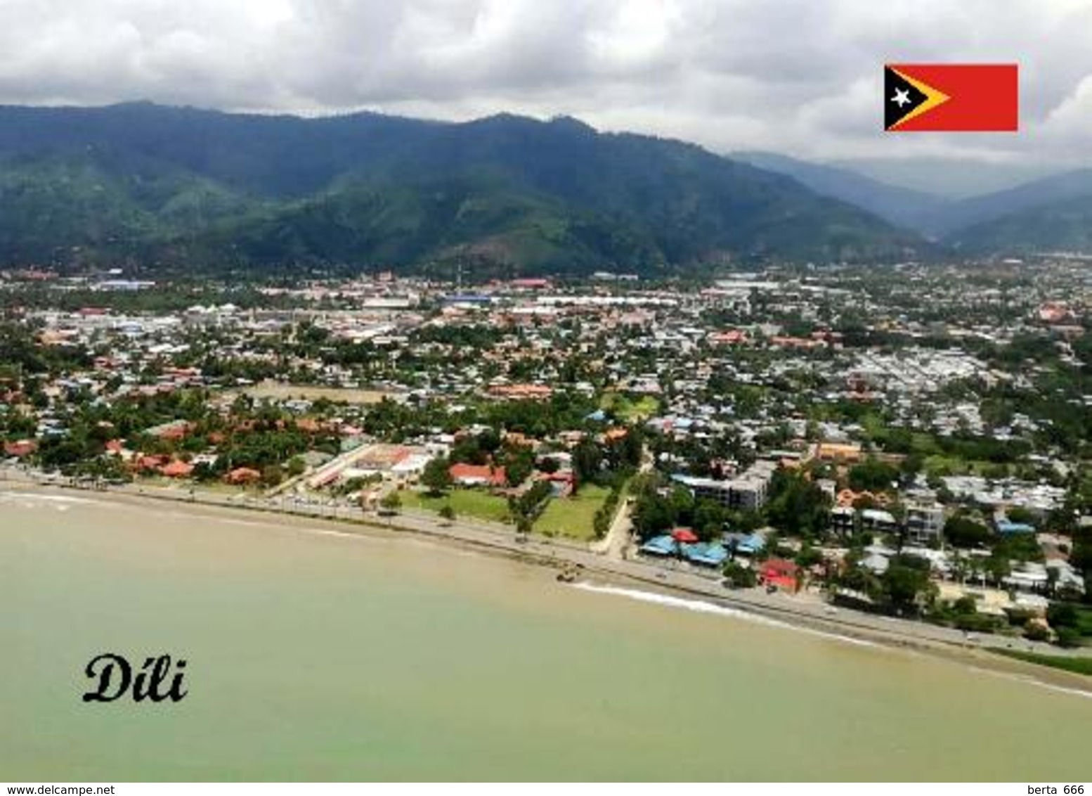 AK Osttimor East Timor Dili Aerial View New Postcard - Osttimor