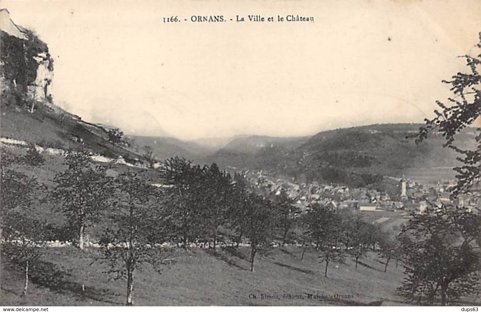 ORNANS - La Ville Et Le Château - Très Bon état - Autres & Non Classés