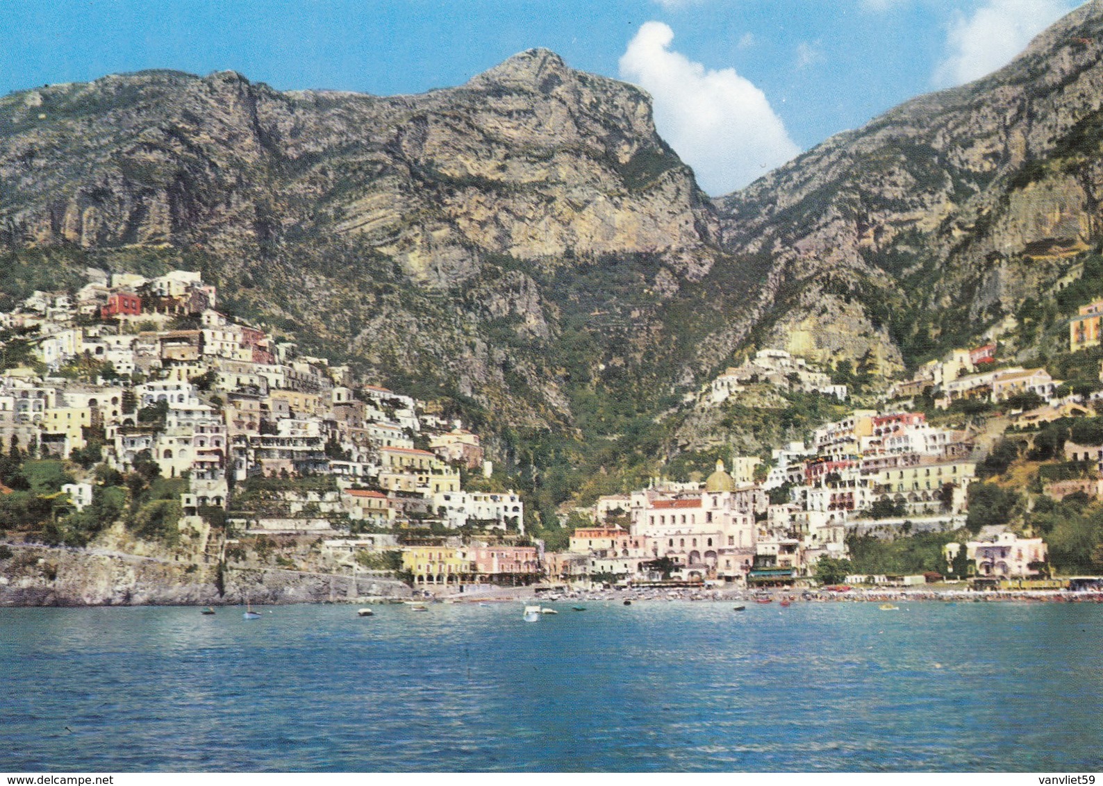 POSITANO-SALERNO-PANORAMA-CARTOLINA VERA FOTOGRAFIA-NON VIAGGIATA ANNO 1965 - Salerno