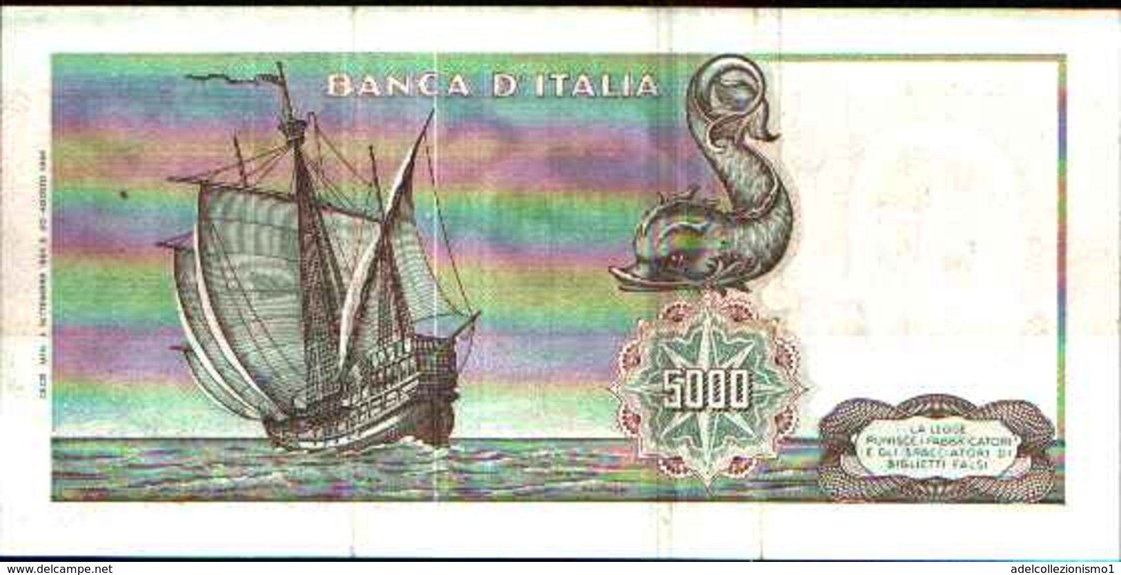 1788) Splendida Banconota Da 5000 LIRE CRISTOFORO COLOMBO I° TIPO DEL -3-9-1964 - 5000 Lire