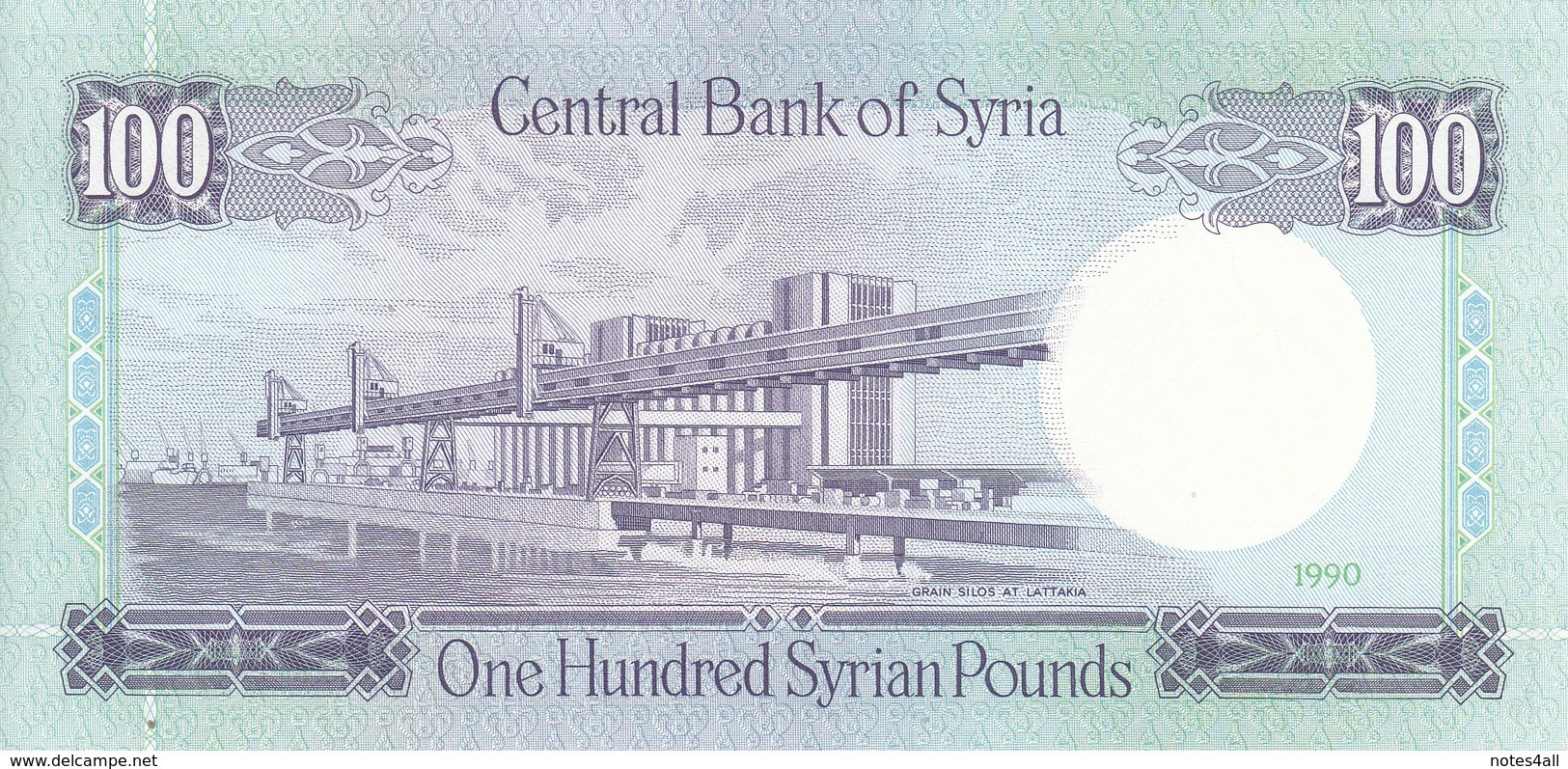 SYRIA 100 LIRA 1990 P-104d UNC */* - Syria