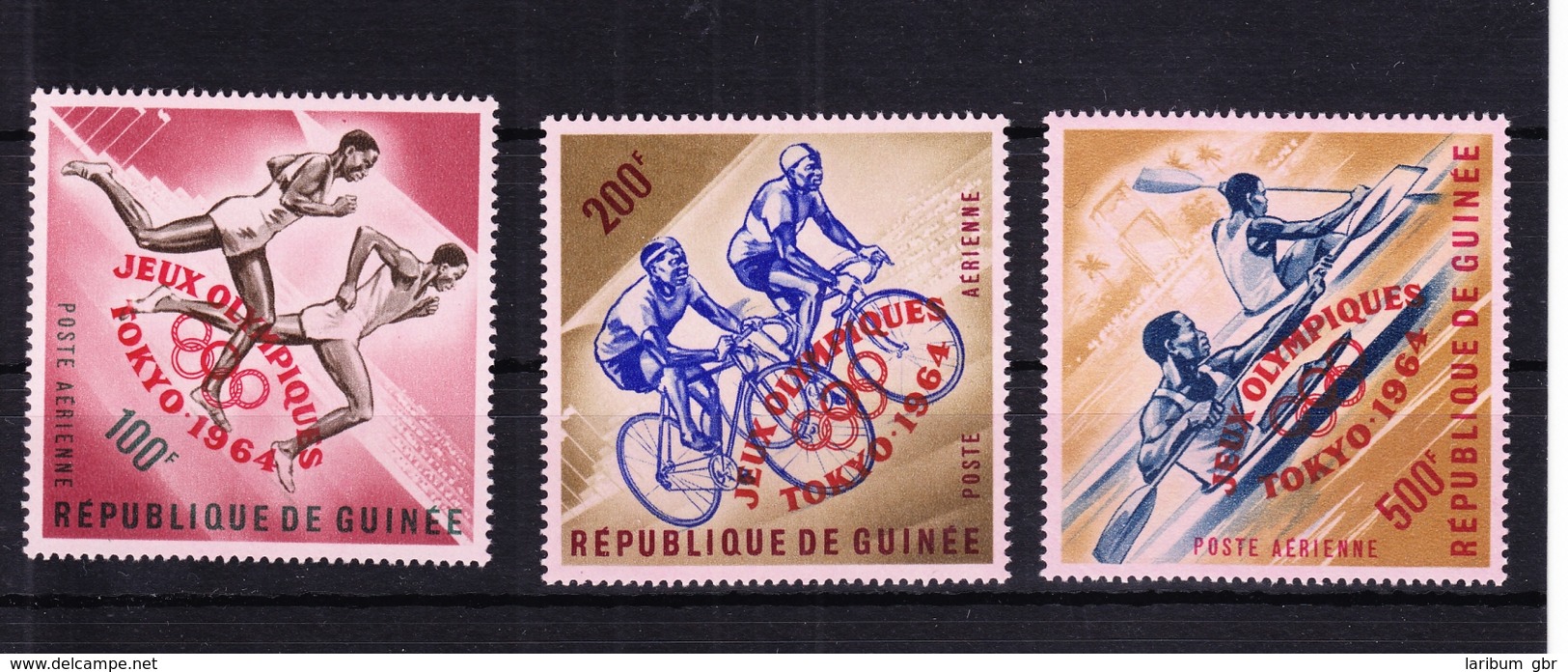 Guinea 239a-241a ** Postfrisch Olympische Sommerspiele 1964 Tokio #RE471 - Guinea (1958-...)