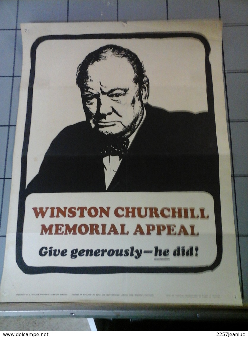 Affiches - Winston Churchill Memorial Appeal - Affiches