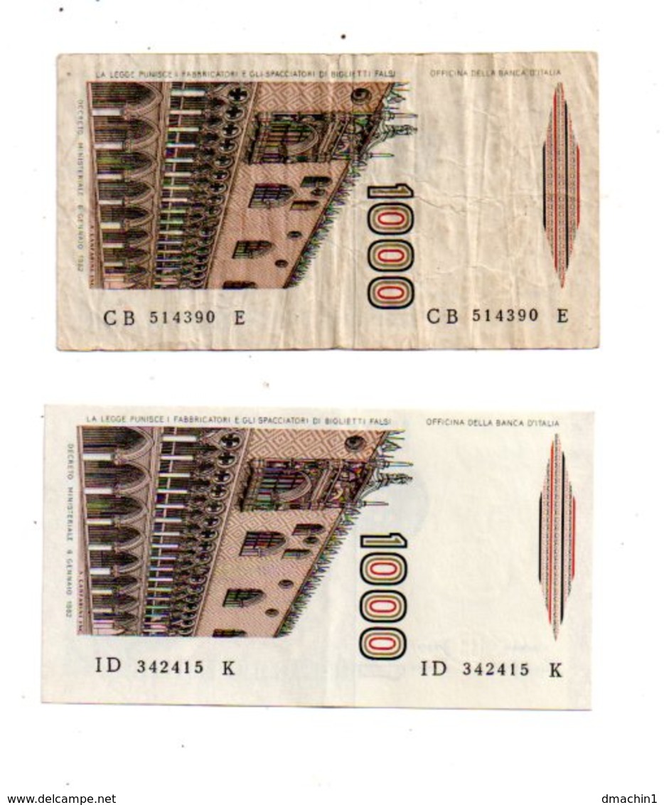 Italie - 5 Billets De 1000 Lires-voir état - 1000 Lire