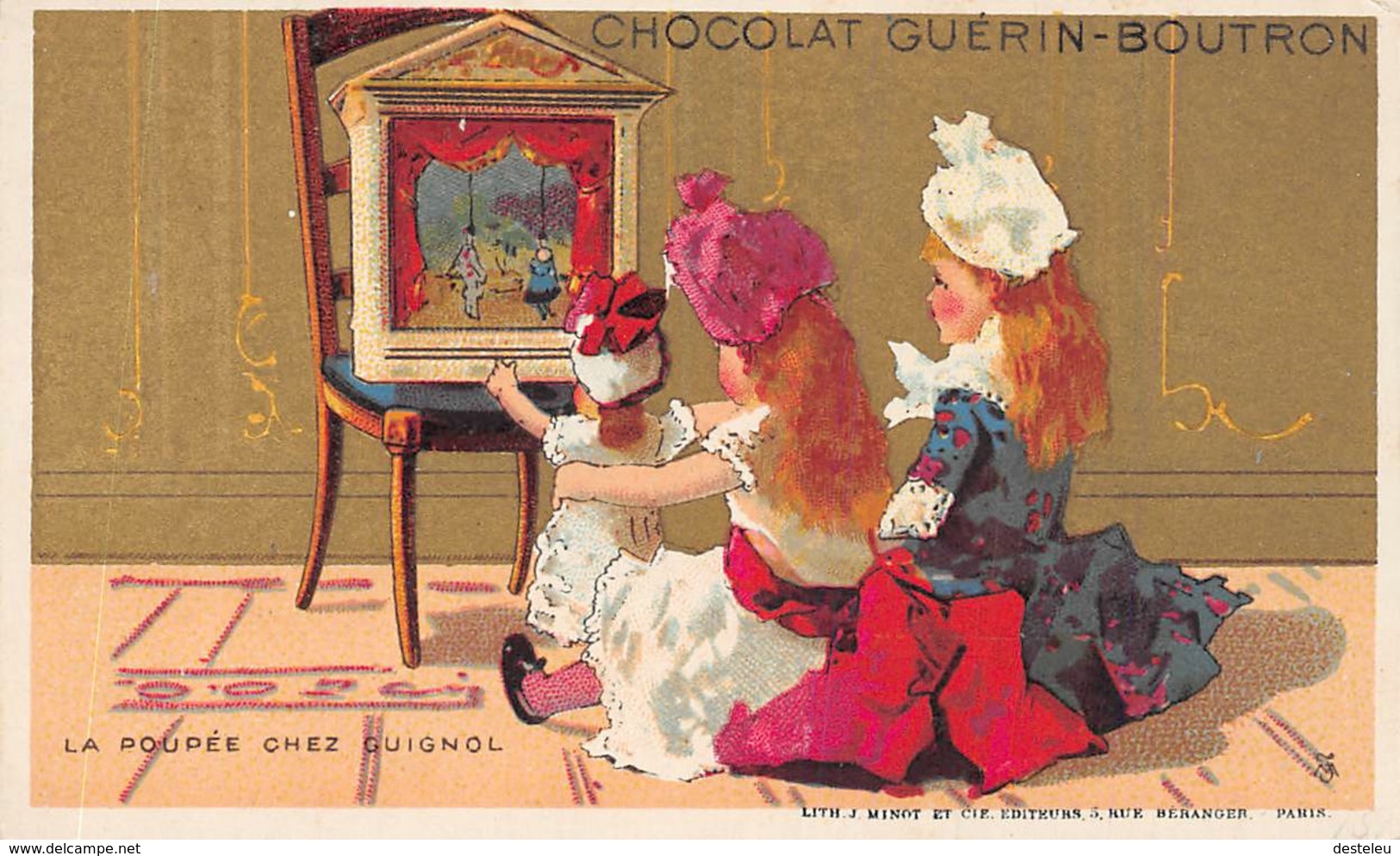 La Poupée Chez Guignol - Chocolat Guérin - Boutron Card - Cirque