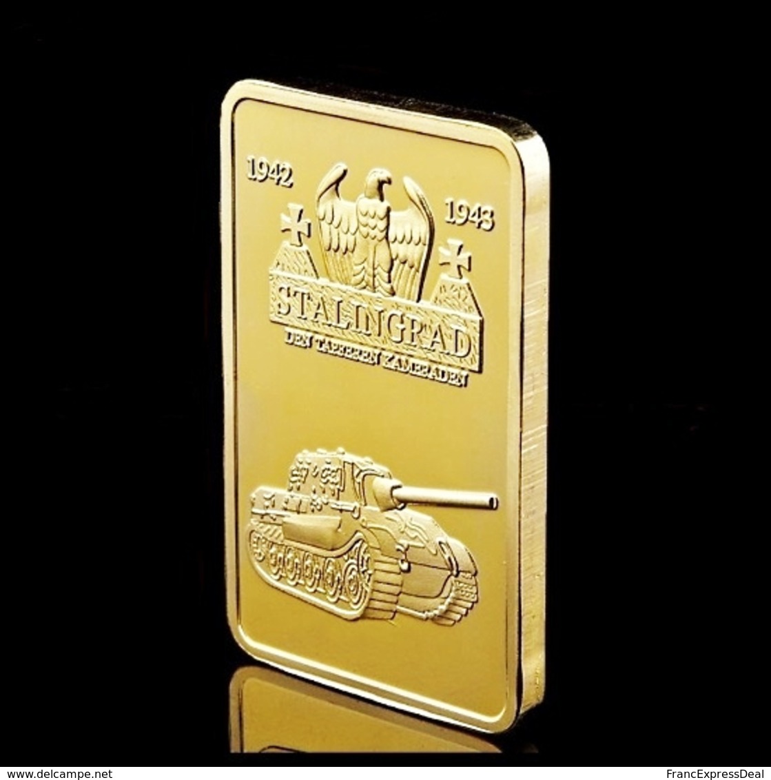 1 Lingot Plaqué OR ( GOLD Plated Bar ) - WW2 Stalingrad Russie Russia CCCP - Autres & Non Classés