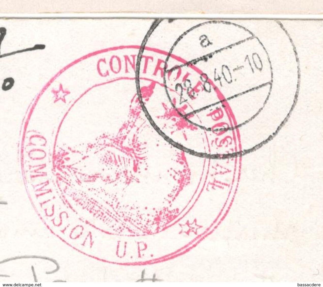 17353 - CONTROLE POSTAL * COMMISISON U.P. - Guerre De 1939-45