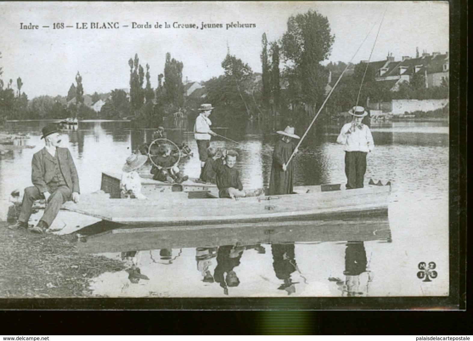 LE BLANC PECHE A LA LIGNE    FRANCHISE MILITAIRE DU 68 EME                       JLM - Le Blanc