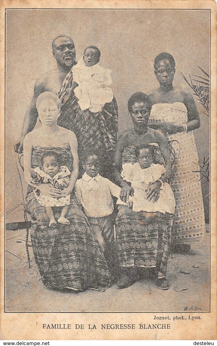 Famille De La Négresse Blanche Albino - Généalogie