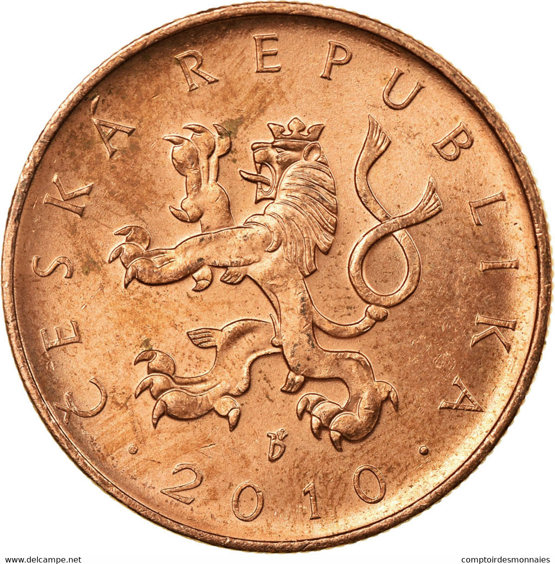 Monnaie, République Tchèque, 10 Korun, 2010, TTB, Copper Plated Steel, KM:4 - Repubblica Ceca
