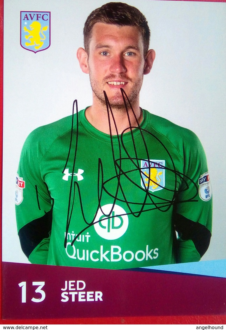 Aston Villa FC Jed Steer - Handtekening