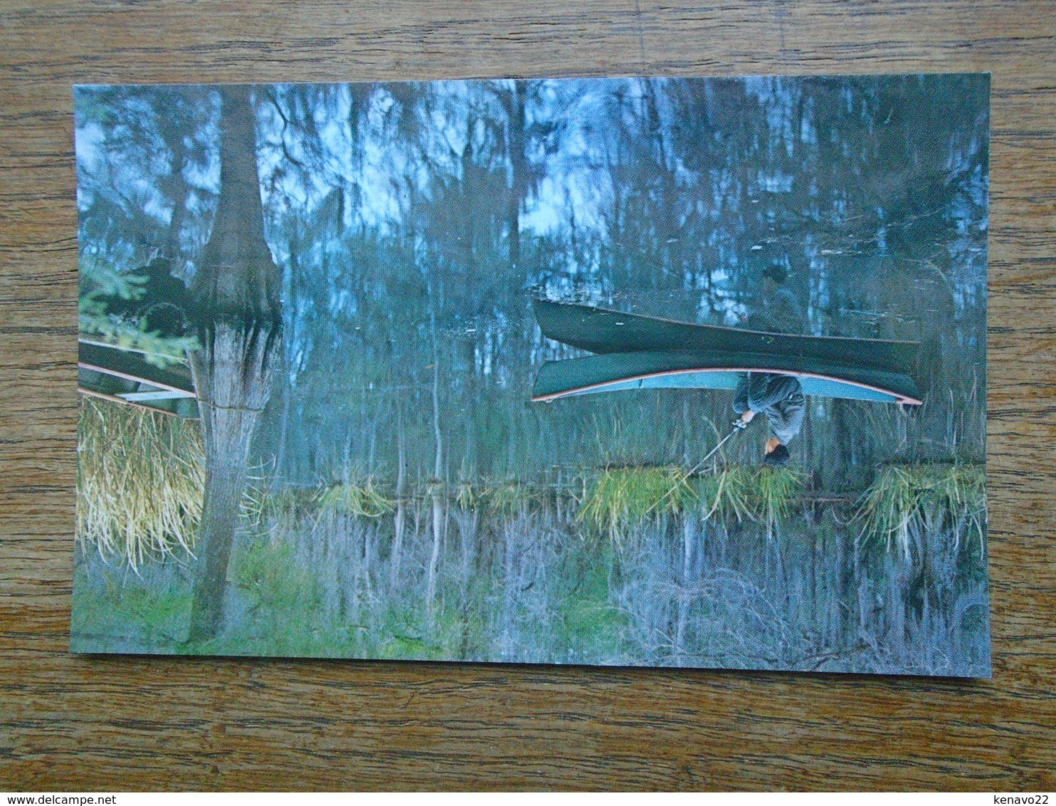 Louisiana , Serenity , Louisiana's Deep South "" Carte Animée Barque Avec Un Pêcheur "" - Autres & Non Classés