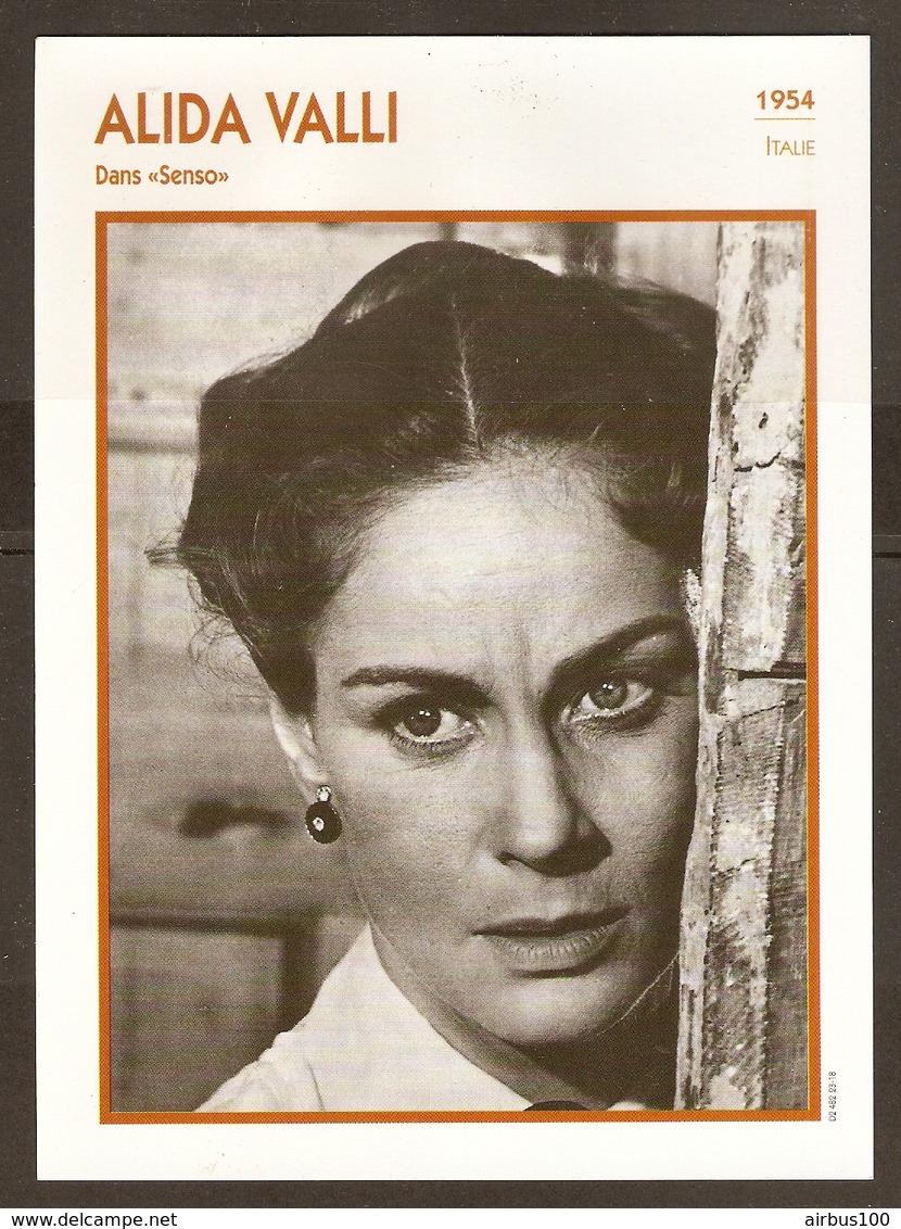 PORTRAIT DE STAR 1954 ITALIE ITALIA ITALY - ACTRICE ALIDA VALLI SENSO - ACTRESS CINEMA - Fotos