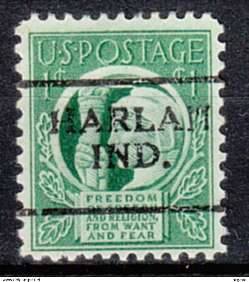 USA Precancel Vorausentwertung Preo, Locals Indiana, Harlan 701 - Precancels