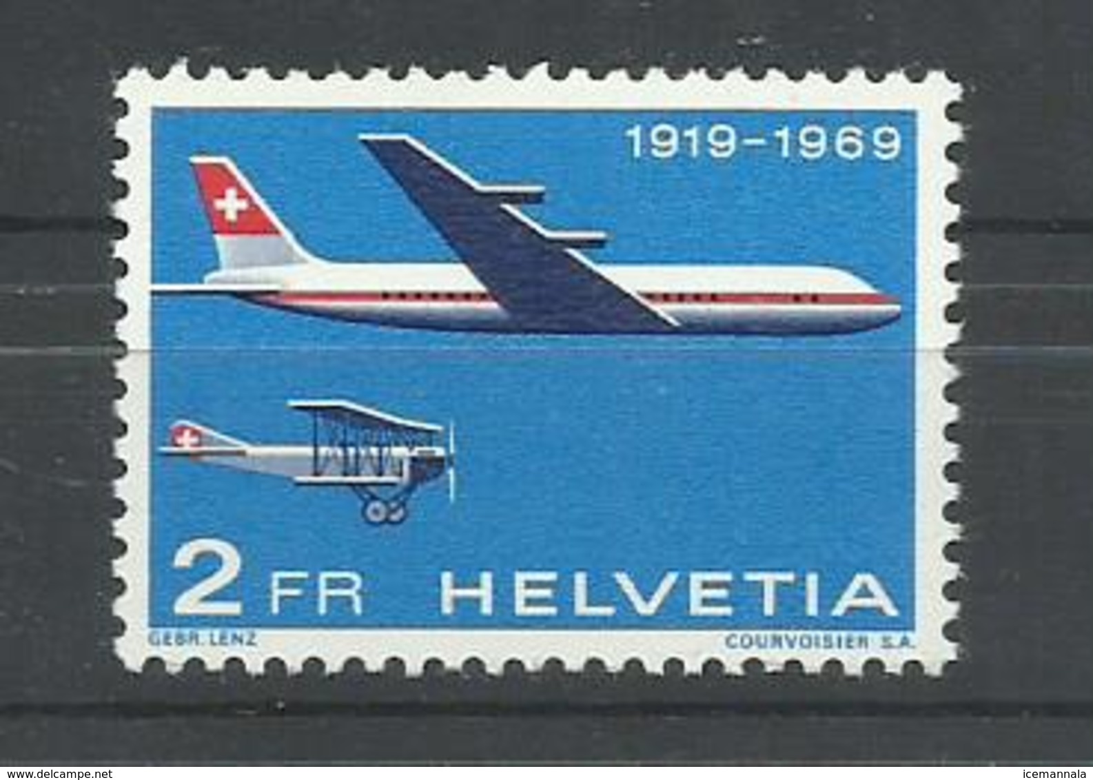 SUIZA YVERT AEREO 46  MNH  ** - Nuevos